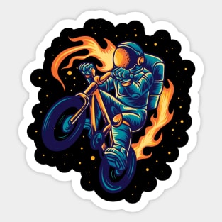 Astronaut bmx rider Sticker